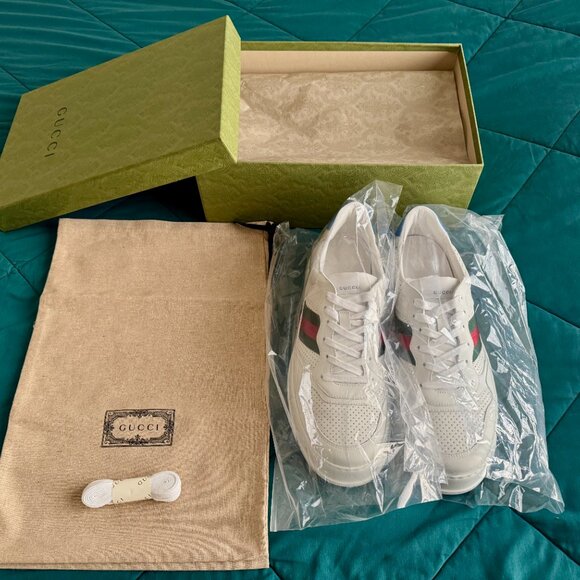 Gucci Chunky GG Web Sneaker 'White Blue' - Picture 5 of 9